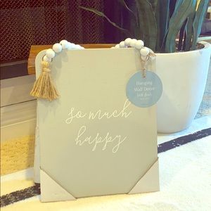‘So much happy’ hanging wall decor. BNWT